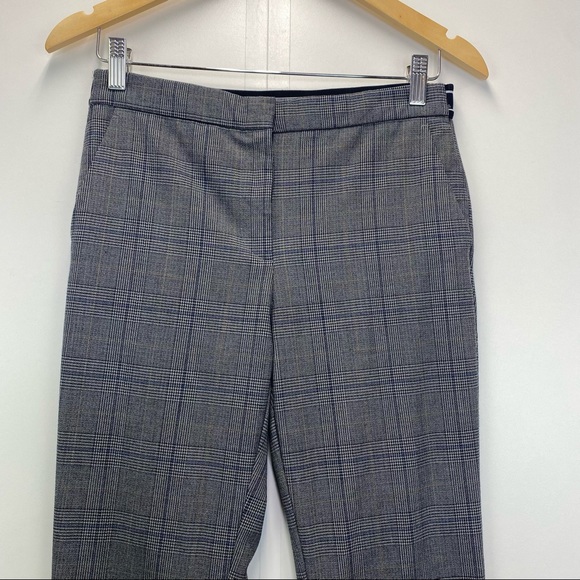 Zara Check Plaid Jogger Waist Comfortable Work Pants - Picture 5 of 8